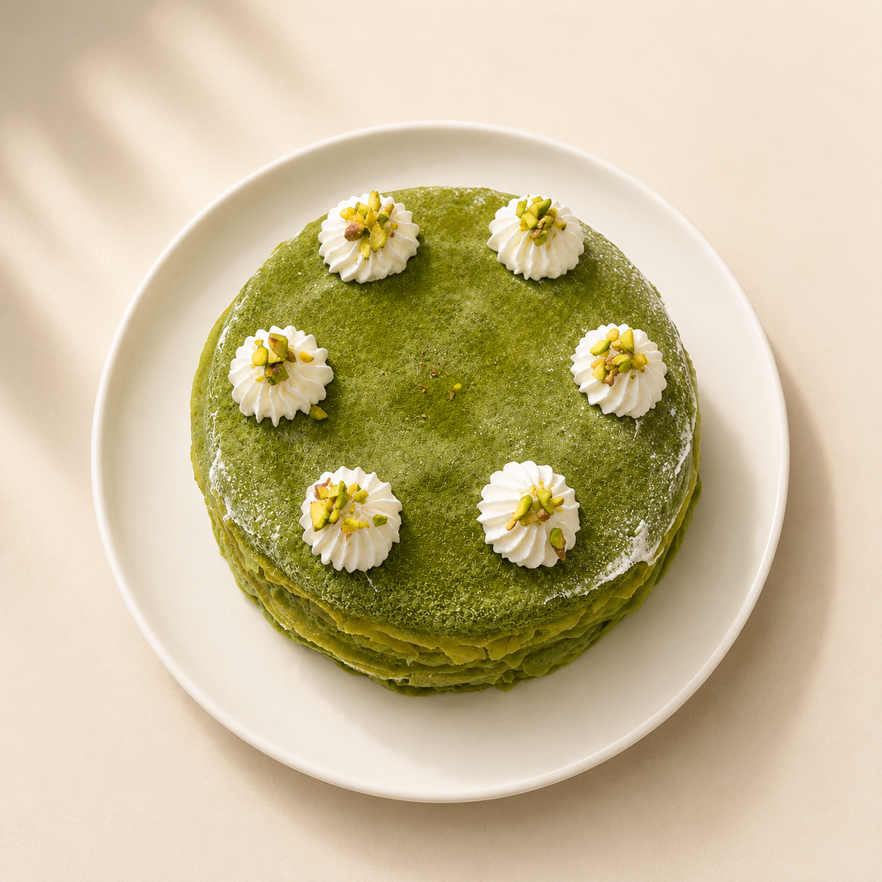 Matcha Mille Crepe Cake